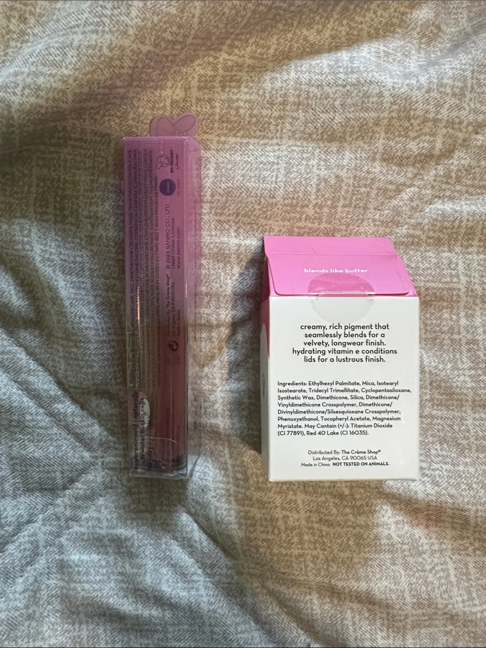 The Crème Shop Fruit Tart Cream Eyeshadow And Pink lip & Cheek stain